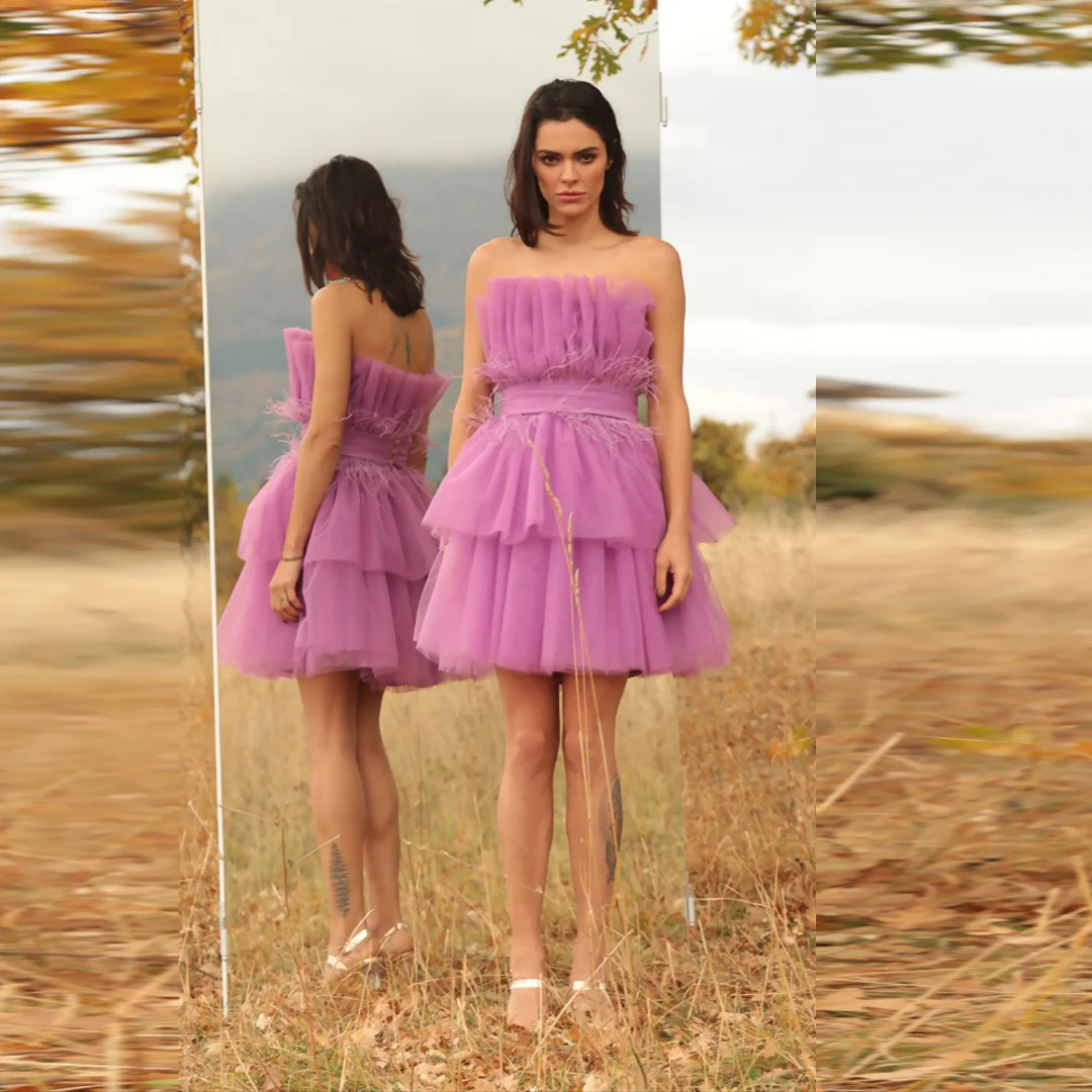 Rochie scurtă din tul