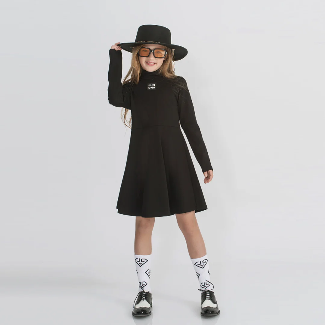 Rochie pentru copii cu guler polo