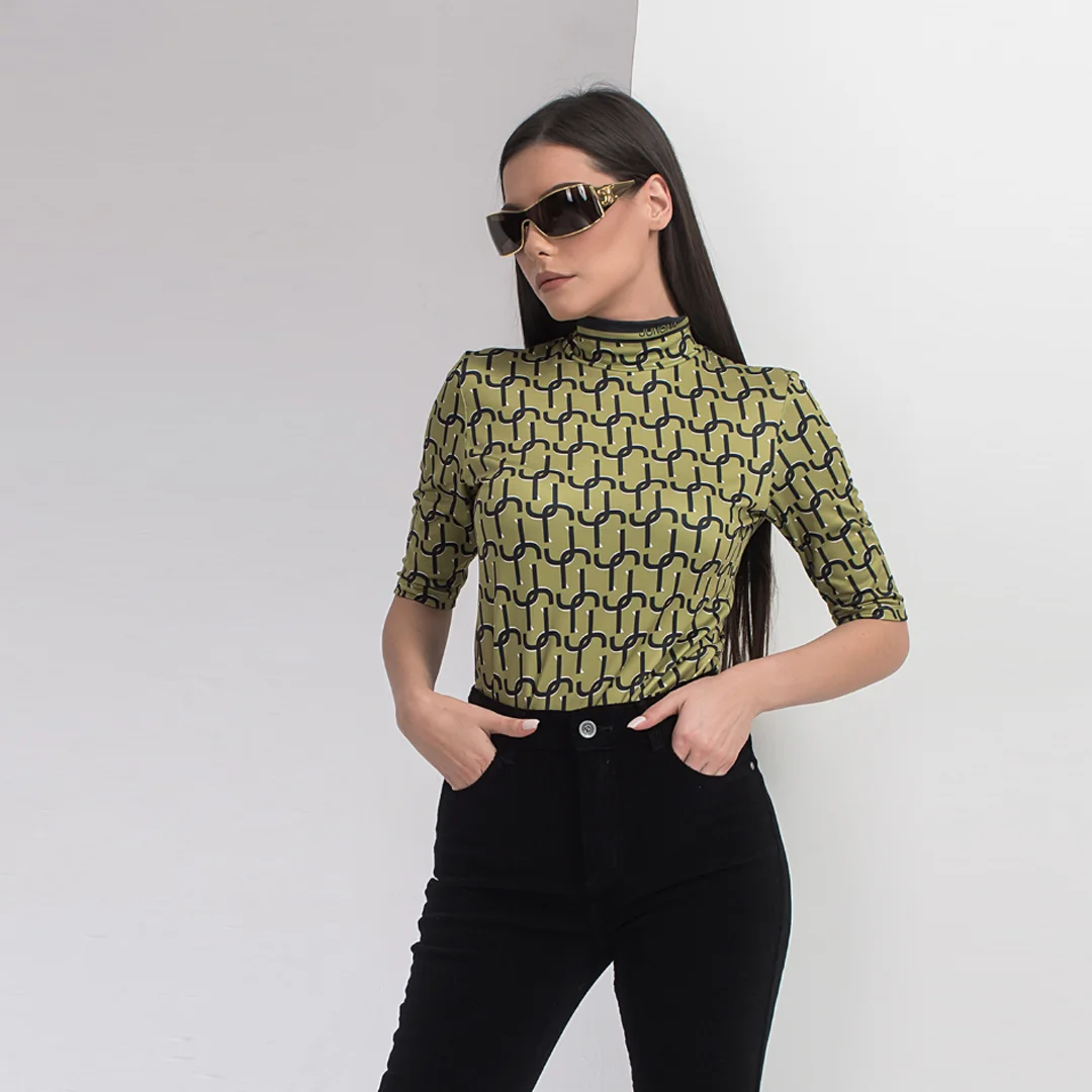 Polo de damă cu imprimeu