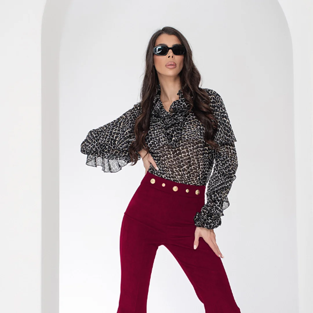 Camasa eleganta cu volane