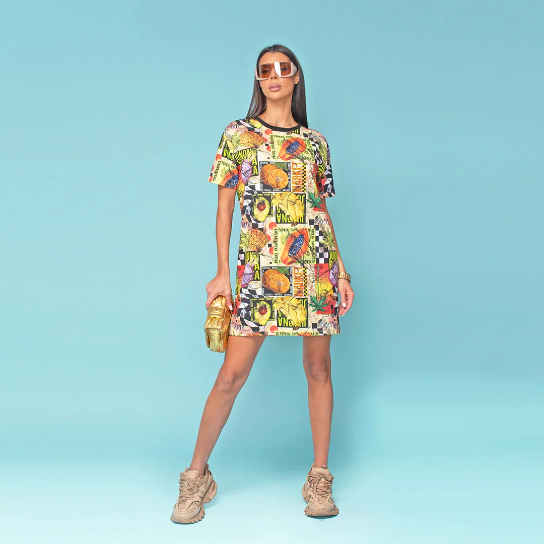 Rochie de dama cu logo cauciucat