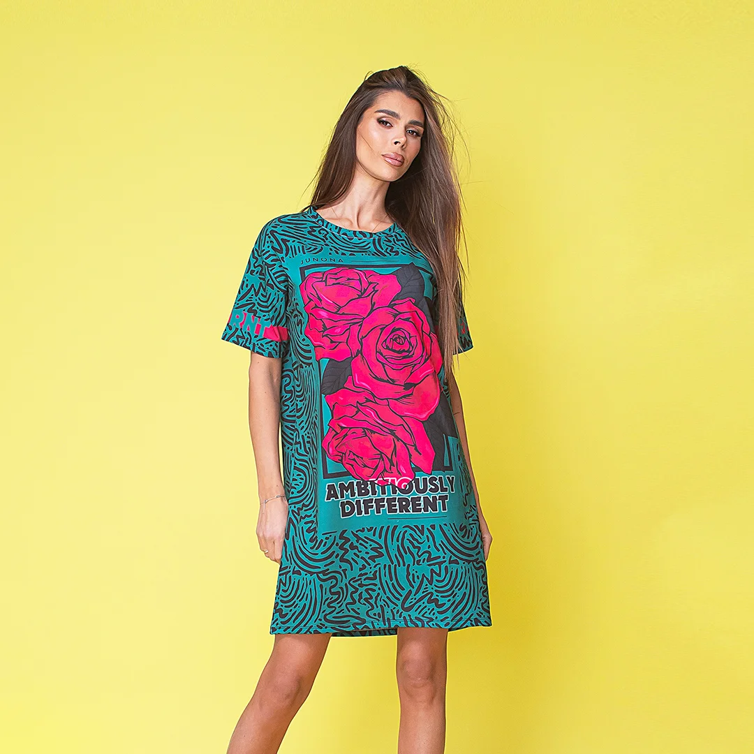 Rochie de dama cu logo cauciucat