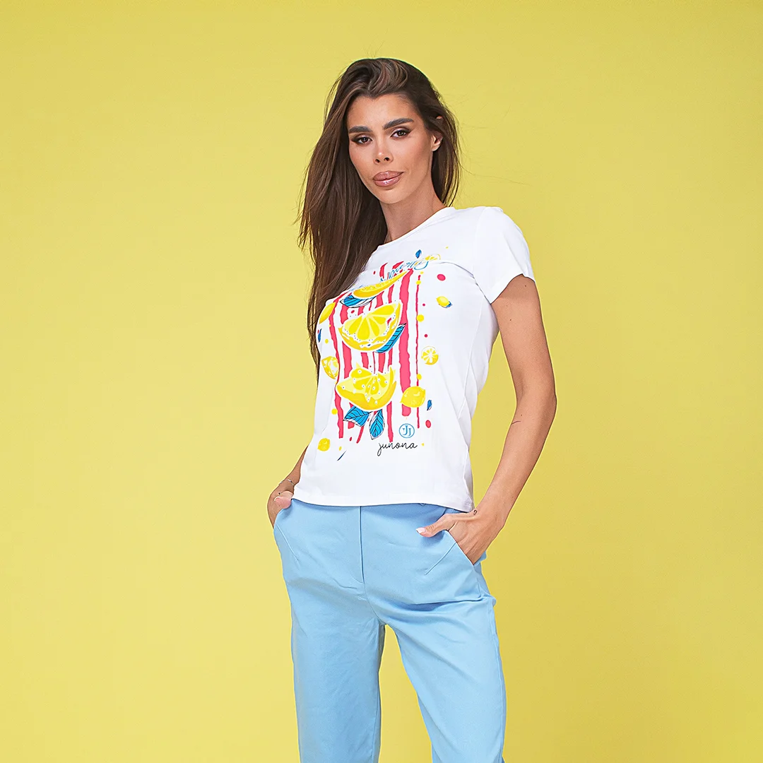 Tricou din bumbac cu pietricele