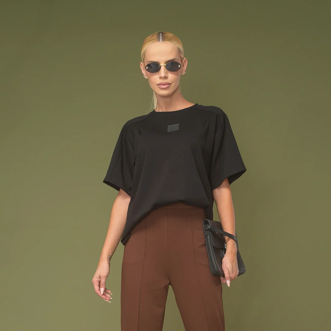 Tricou supradimensionat cu imprimeu