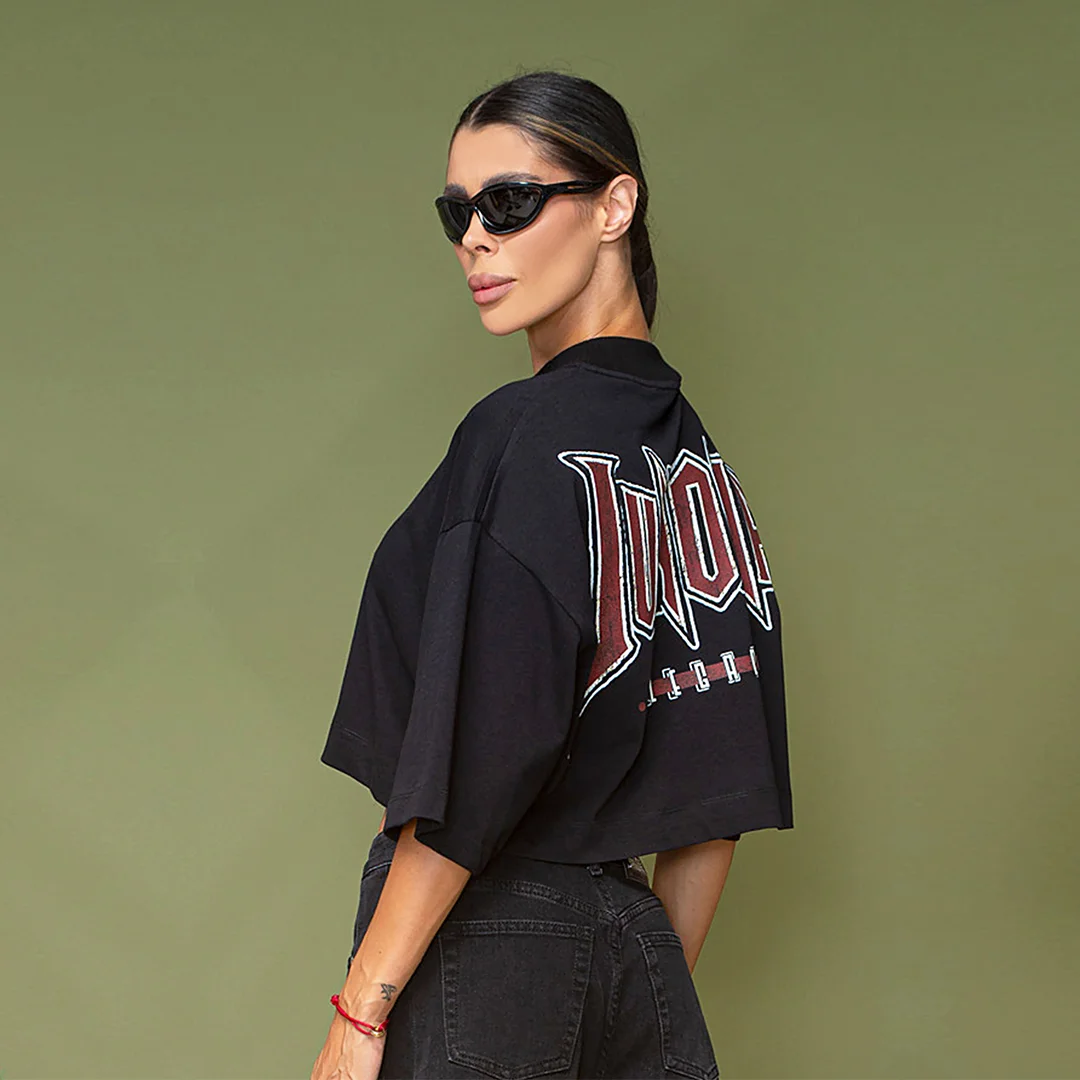 Tricou supradimensionat cu imprimeu